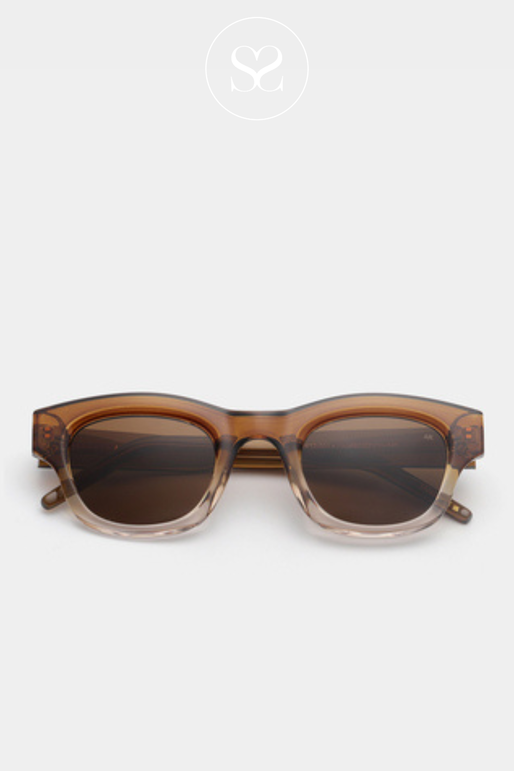 A.KJAERBEDE LANE SMOKE CHAMPAGNE SUNGLASSES