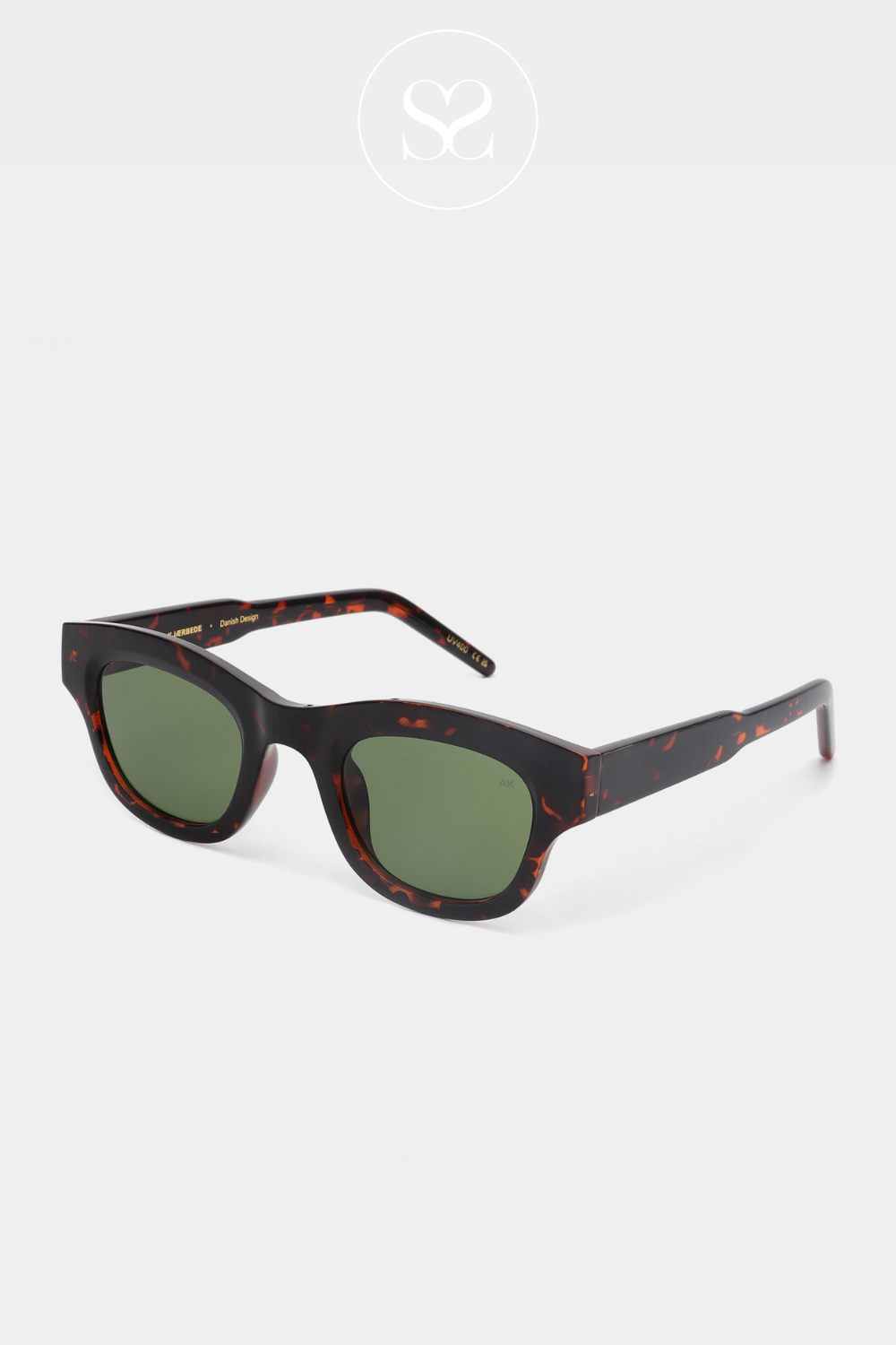 A.KJAEBEDE LANE DEMI TORTOISE SUNGLASSES