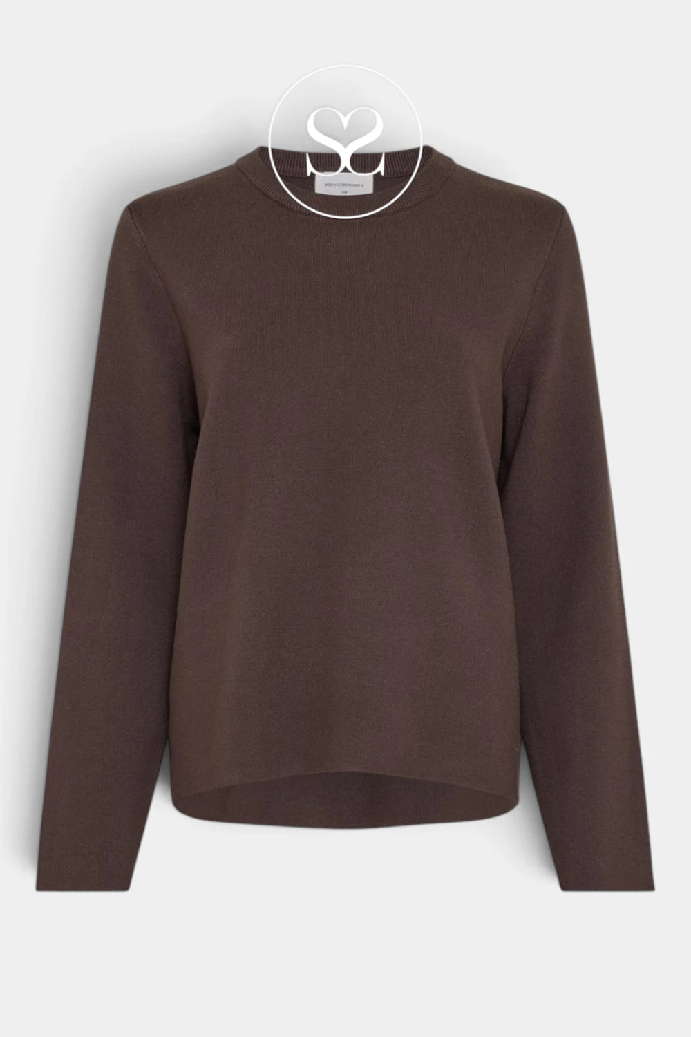 MSCH Copenhagen Brown Round Neck Pullover - Agatha East