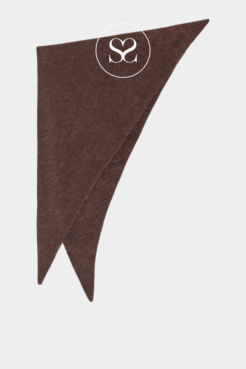 Moss Copenhagen Brown Triangle Scarf - Bondie Hope