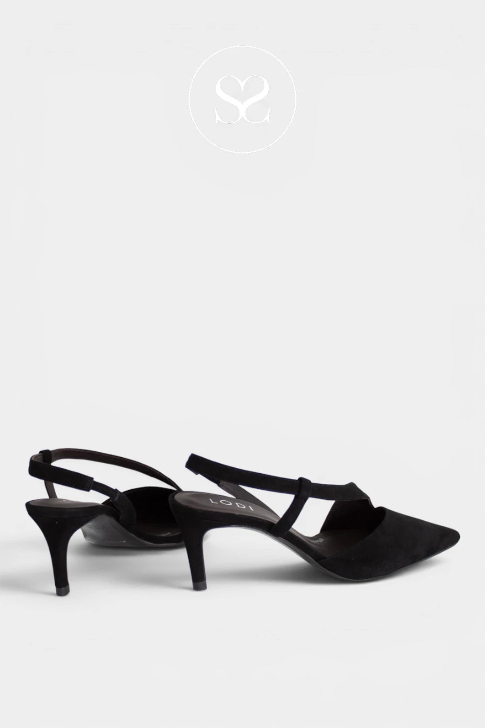 Lodi Black Suede Pointed Toe Heels - Naltom