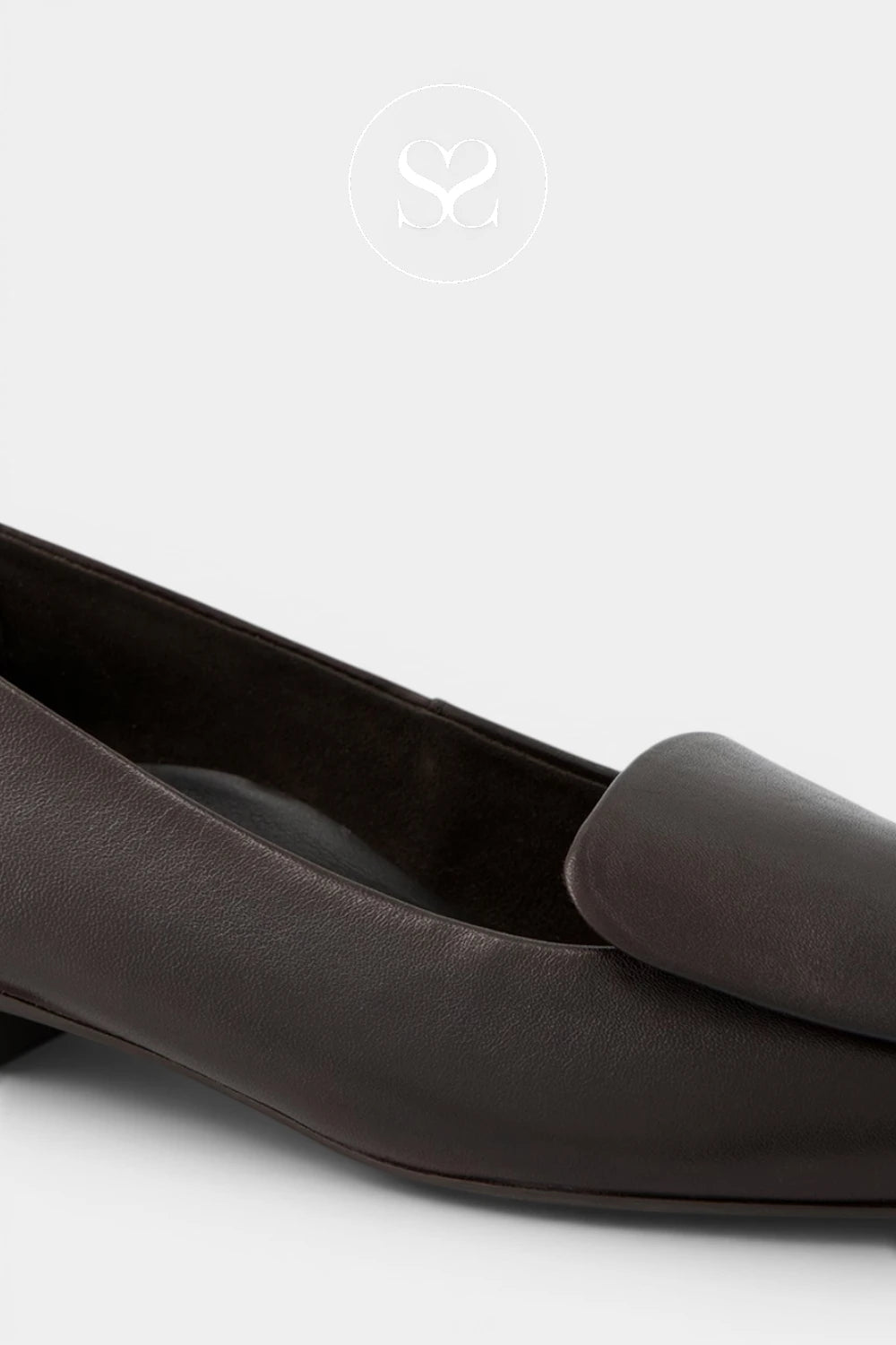 Paul Green Brown Leather Pointed Toe Pumps - 3792 for Women in Ireland