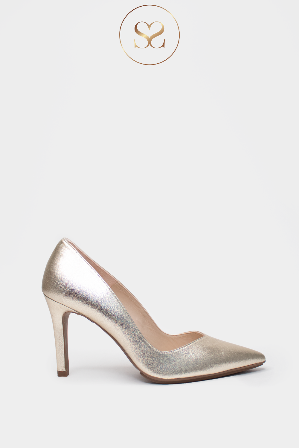 LODI RABOT-GO 22 GOLD LEATHER - HIGH HEEL COURT SHOES