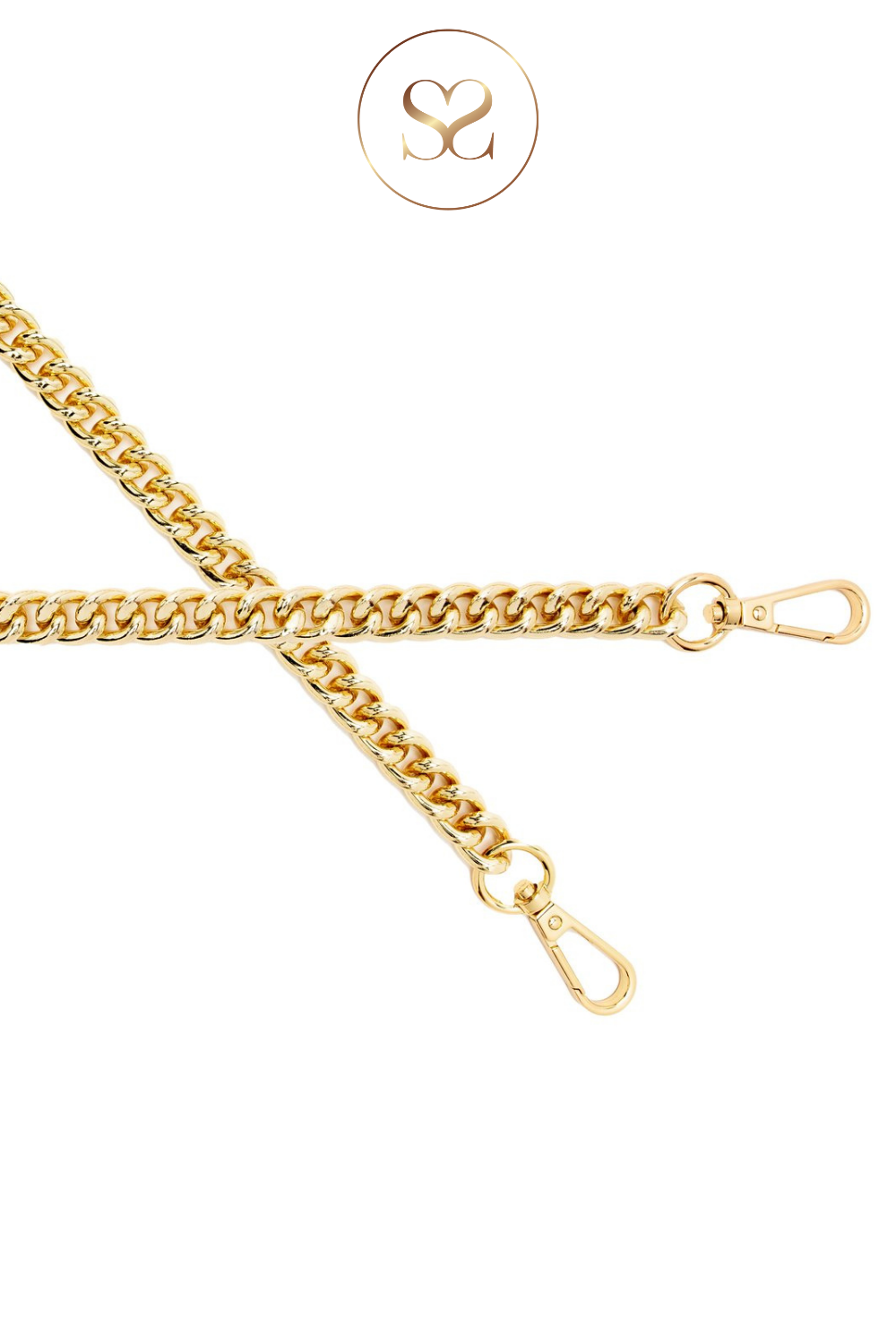 ELIE BEAUMONT - CROSSBODY STRAP - GOLD CHAIN