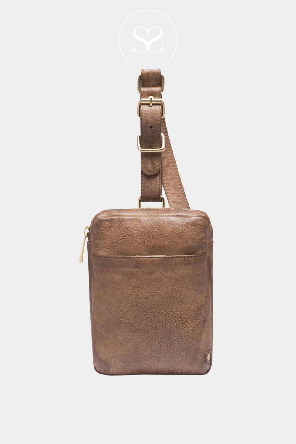 DEPECHE 15064 LEATHER BACKPACK PHONEBAG