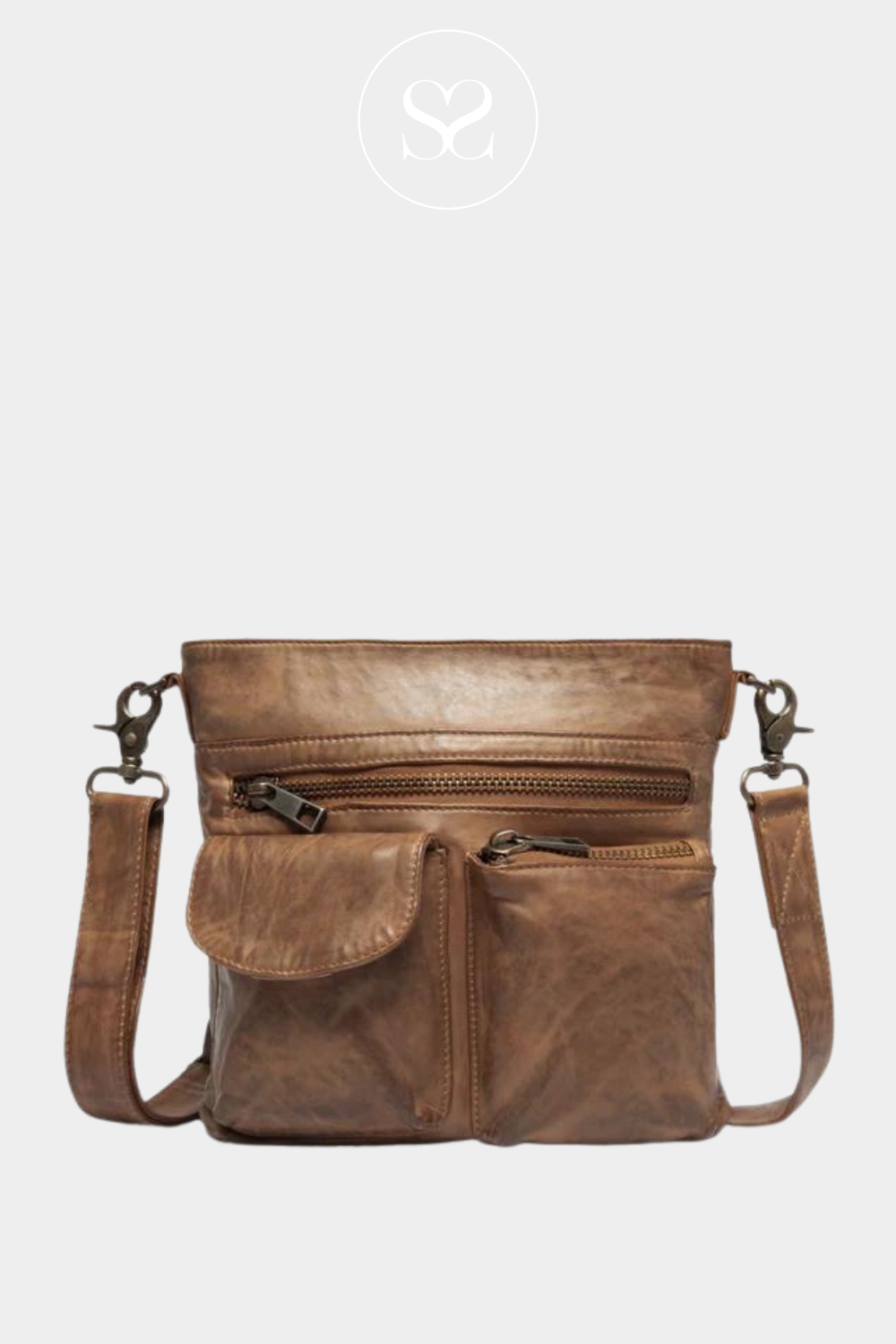 Mens tan cheap leather bag