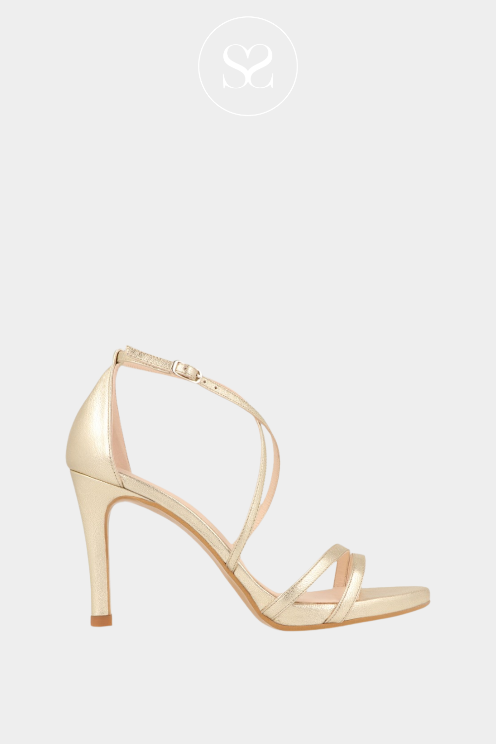 LODI INRIKO GOLD STRAPPY SANDALS