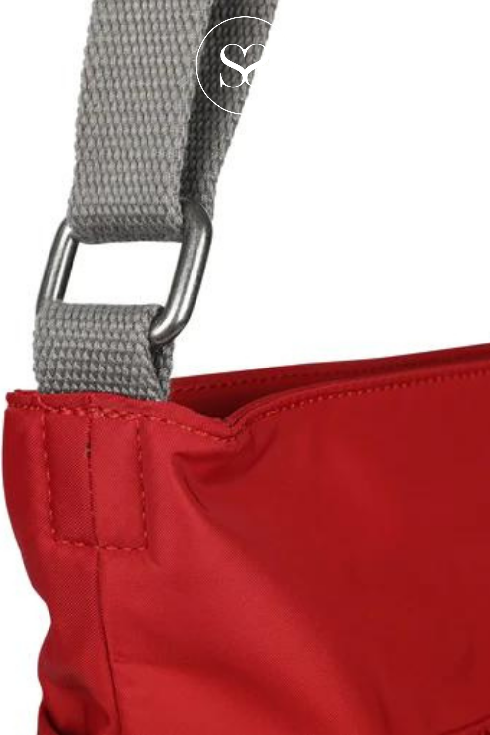 ROKA KENNINGTON WATERPROOF RED CRANBERRY CROSSBODY BAGS WITH FRONT ZIPPED POCKET