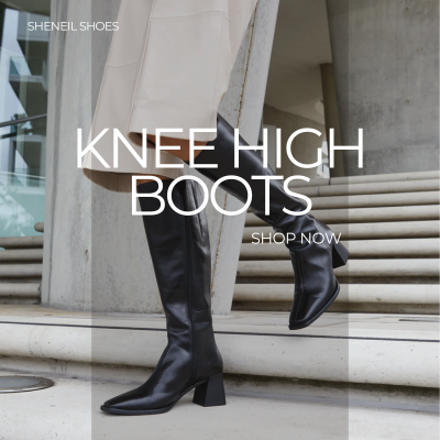 Buy comfortable leather knee high Women's boots online in Ireland