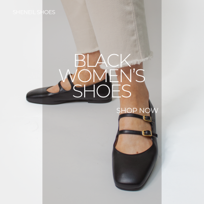 Black shoes, high heels and flat shoes in black Ireland