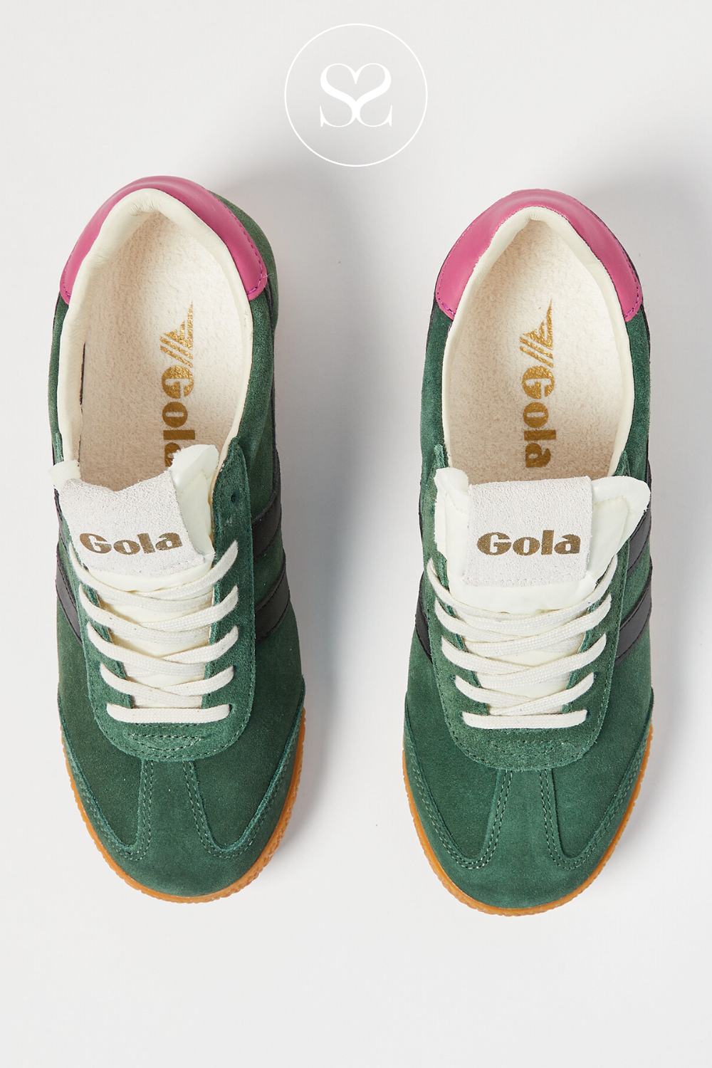 Comfortable green low profile trainers online in Ireland from Gola