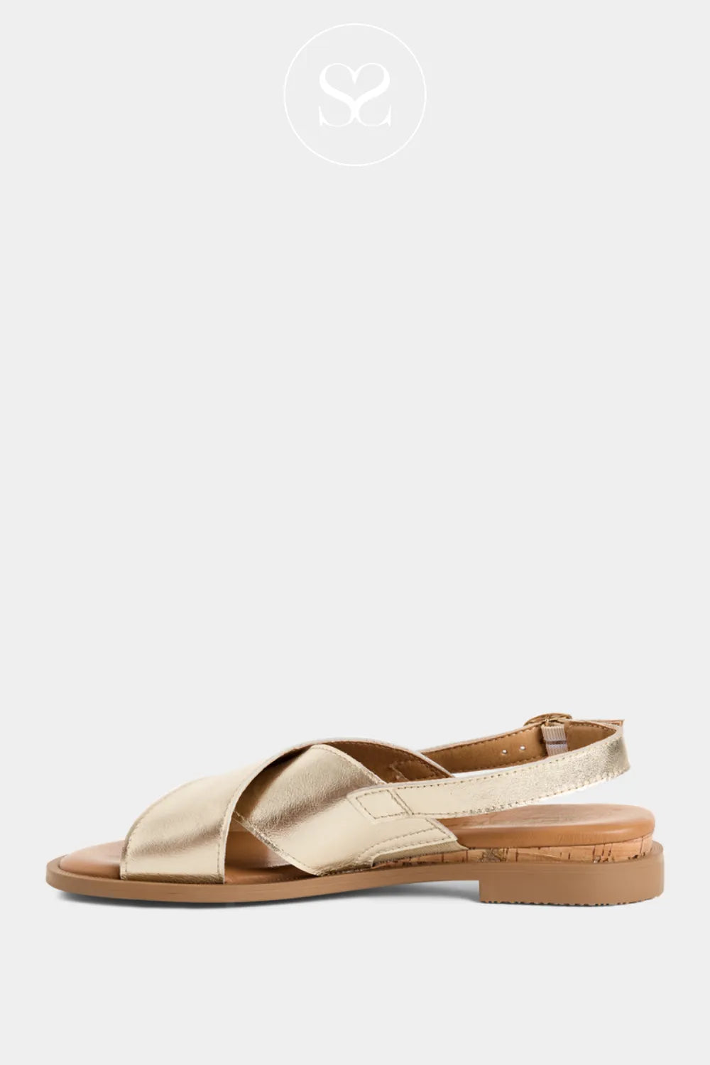 Tamaris Gold Slingback Sandals - 1-28102-44
