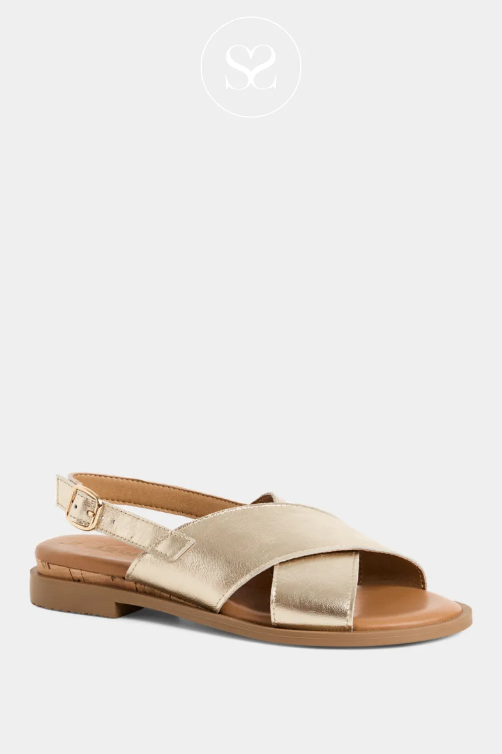 Tamaris Gold Slingback Sandals - 1-28102-44