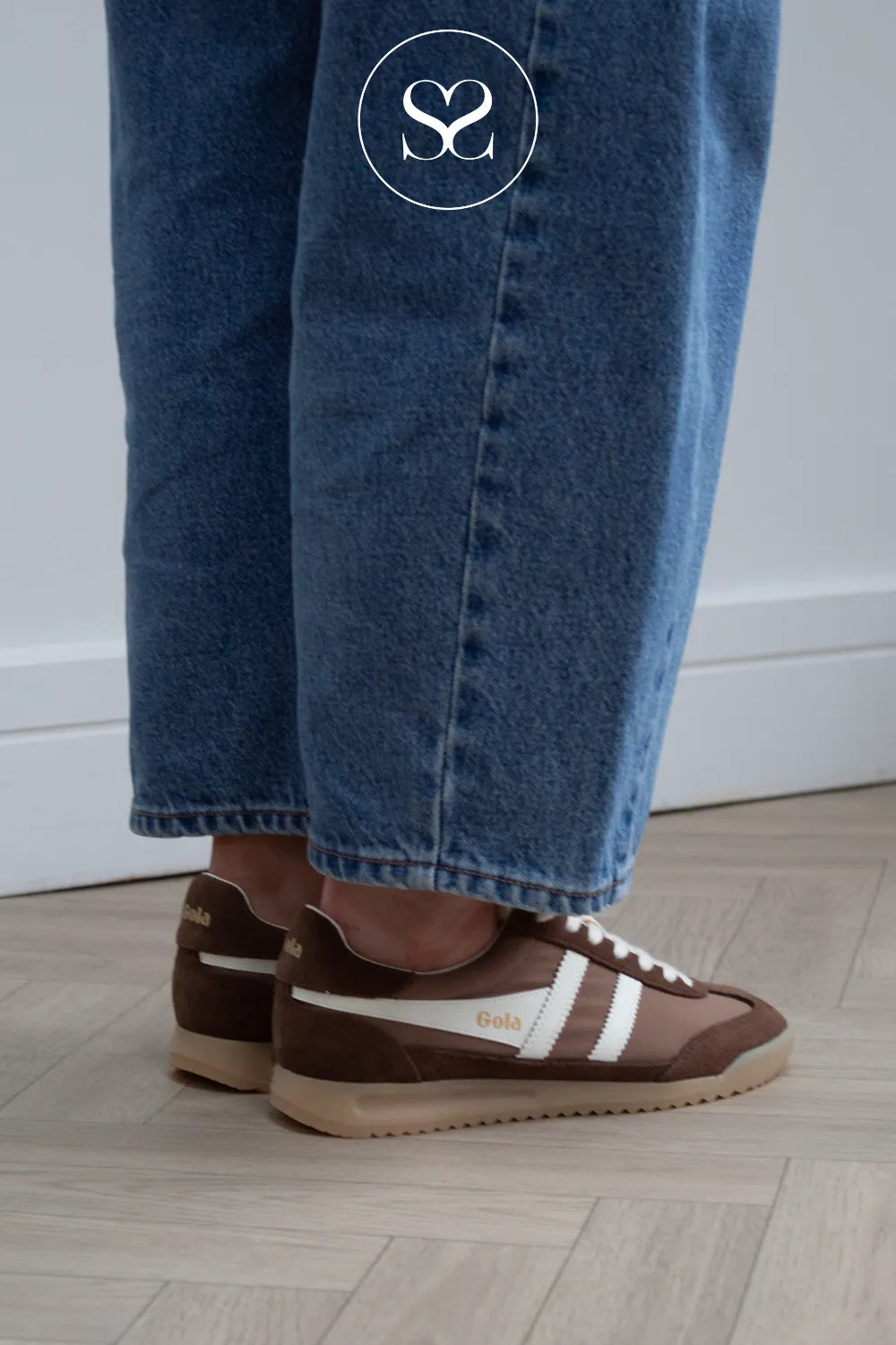 Gola Brown Retro Trainers - Firefly CLB577FT