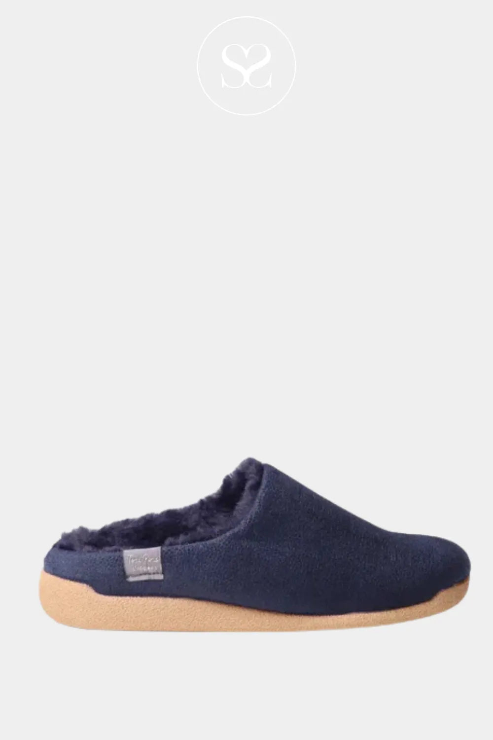 TONI PONS NAVY SLIDER STYLE SLIPPER-MOSUL BD