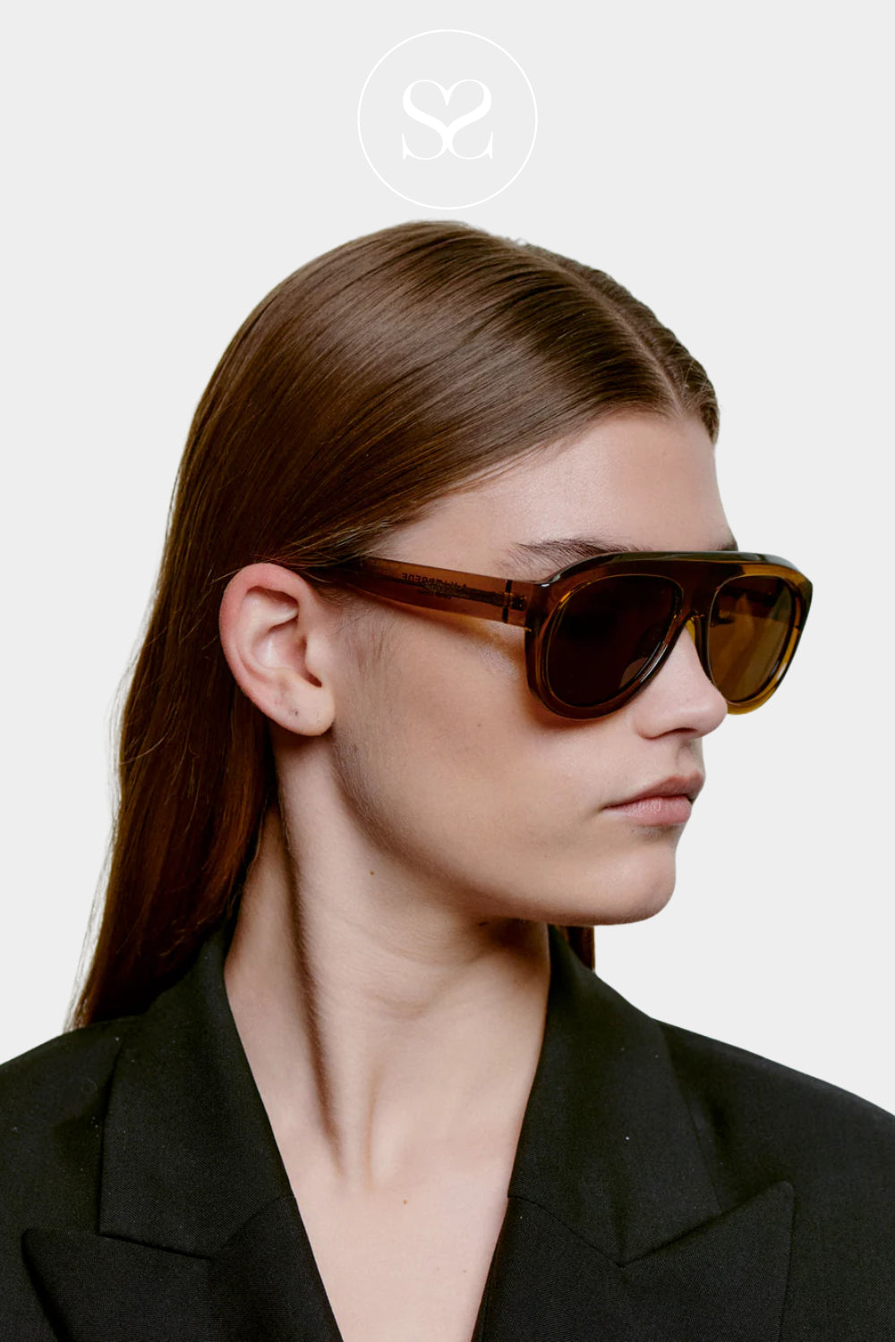 A.KJAERBEDE Smoke Transparent Sunglasses -Rio