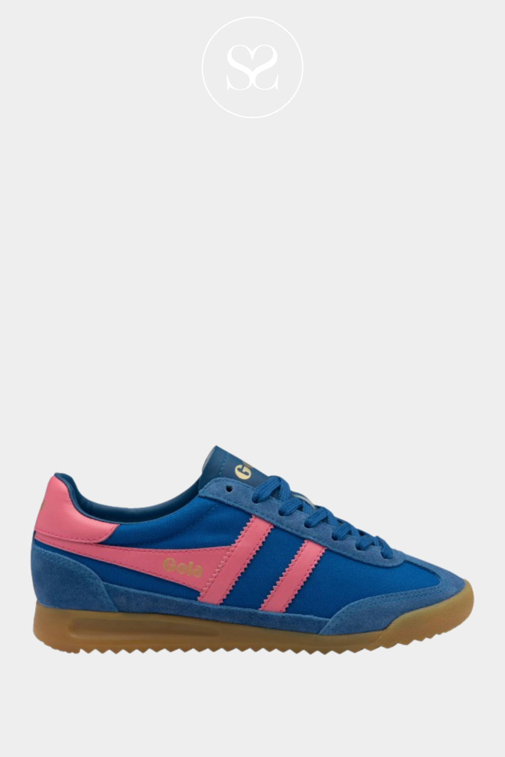 GOLA TORNADO CLB623XK SAPPHIRE FLURO PINK TRAINERS