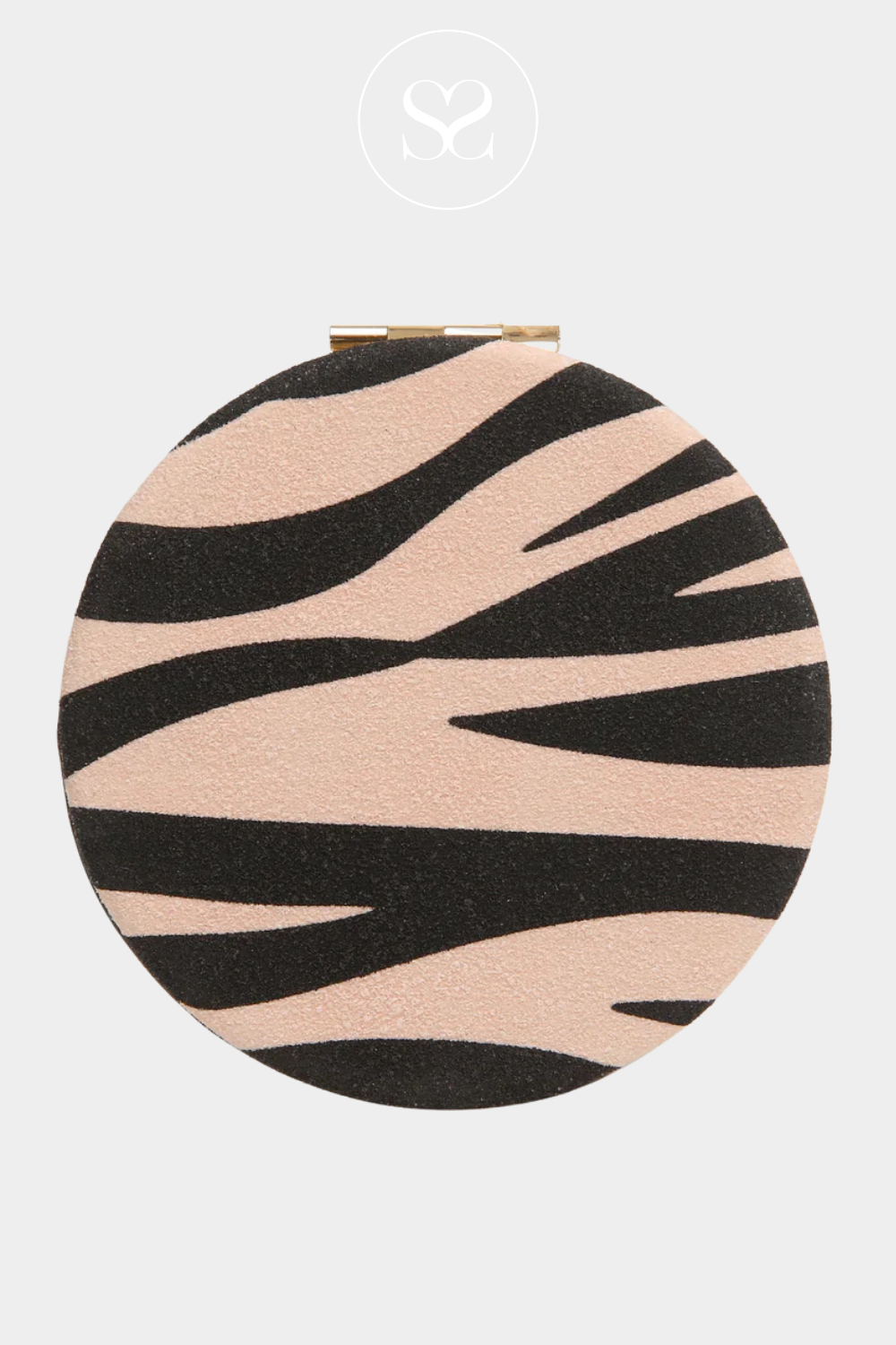 ALICE WHEELER ZEBRA MIRROR COMPACT AW0338