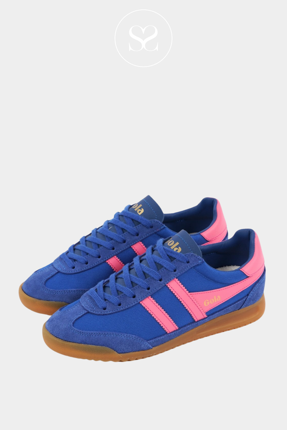 GOLA TORNADO CLB623XK SAPPHIRE/FLURO PINK TRAINERS
