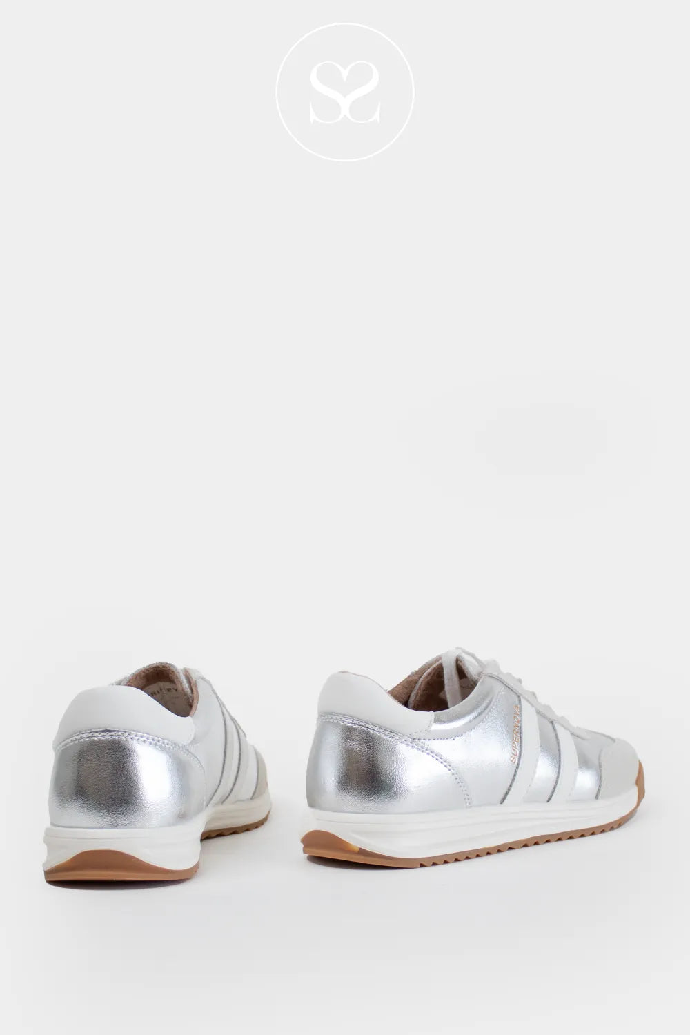 Drilleys Silver & White Trainers - Sixty Nine
