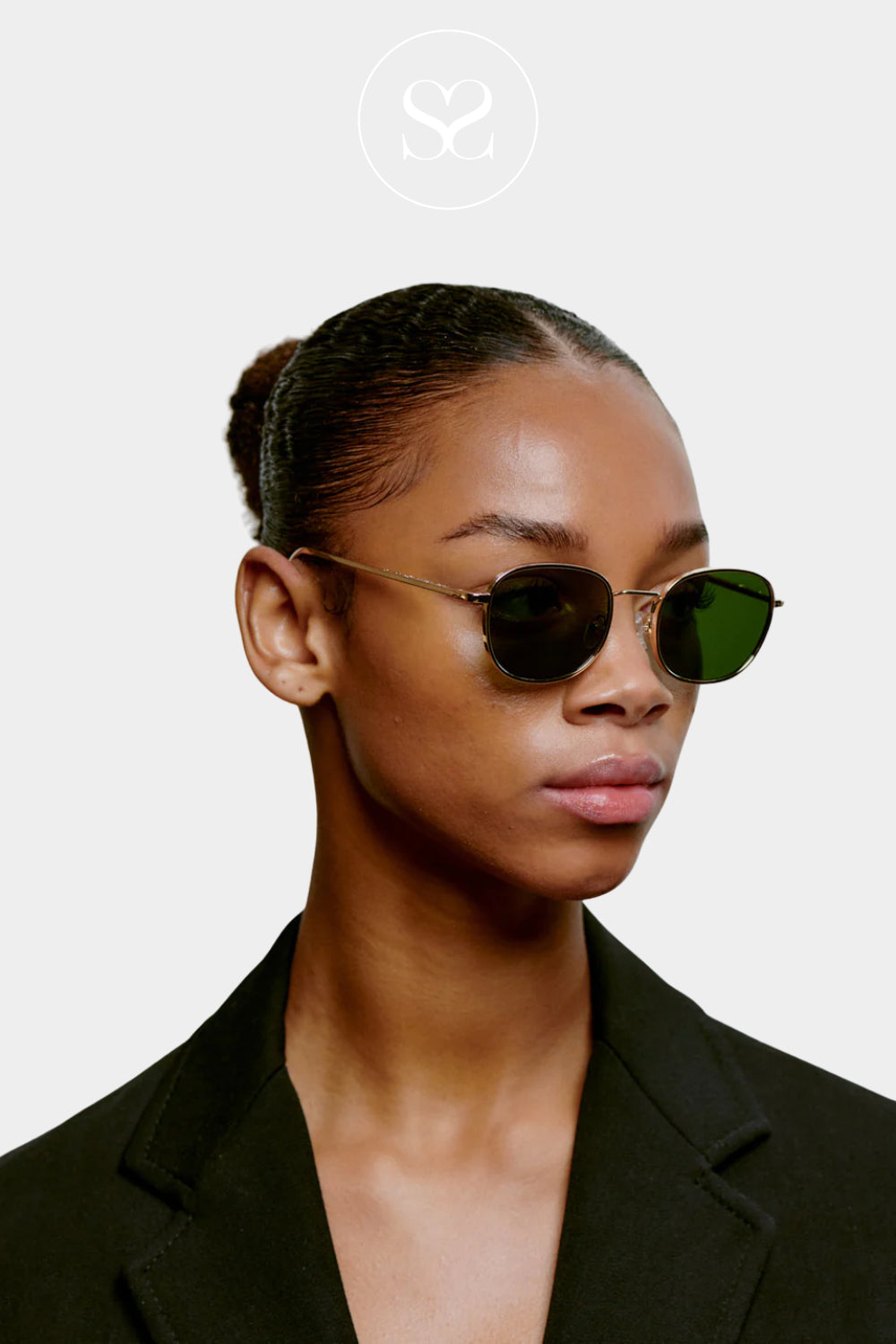 A.KJAERBEDE Gold Sunglasses - Hello