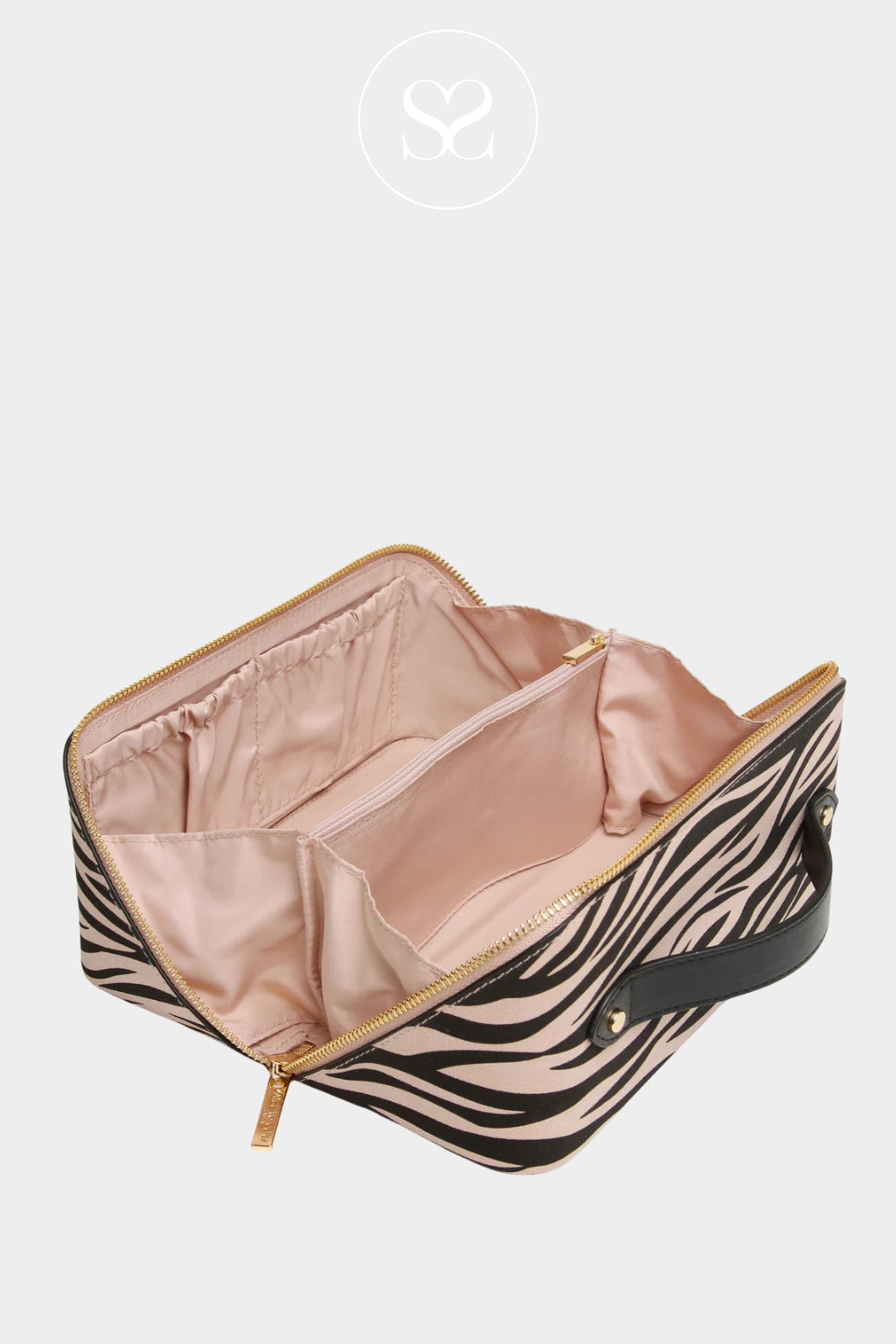 ALICE WHEELER ZEBRA TRAIN MAKEUP CASE AW0332