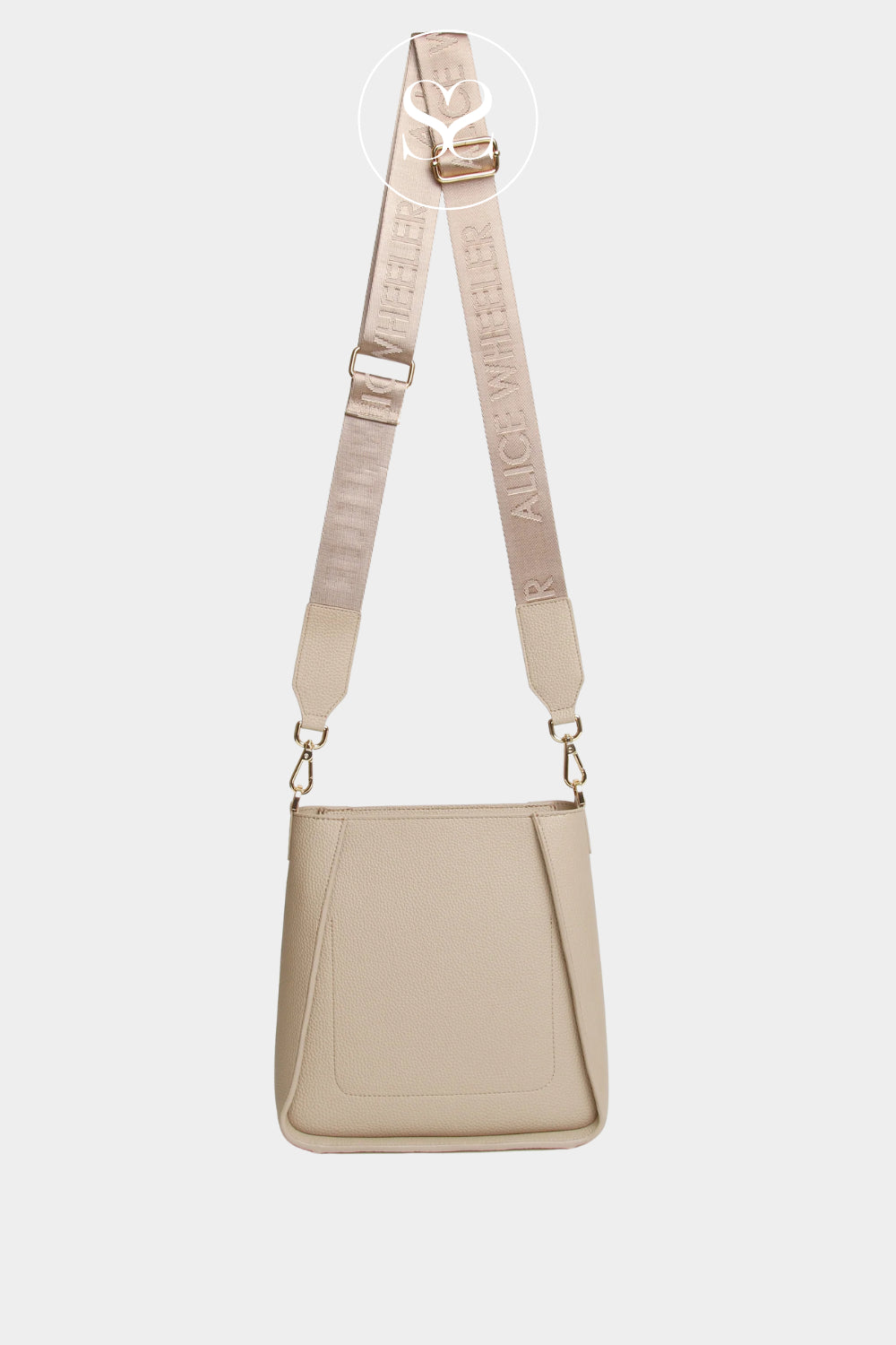 ALICE WHEELER STONE CROSSBODY BAG WITH REMOVABLE STRAP- IRELAND