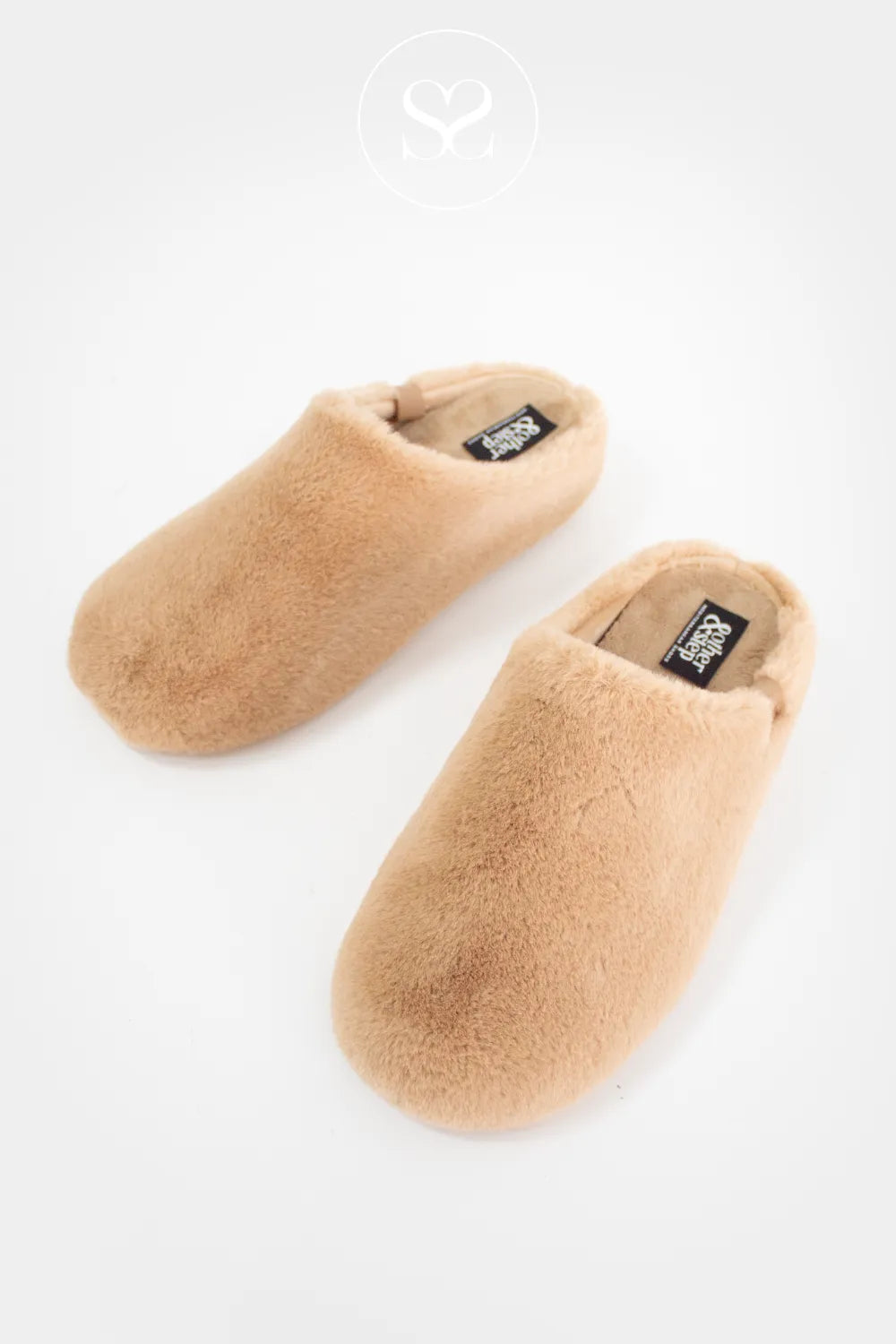 ANOTHER STEP CAMEL FAUX FUR SLIDER SLIPPERS 06068015 IRELAND