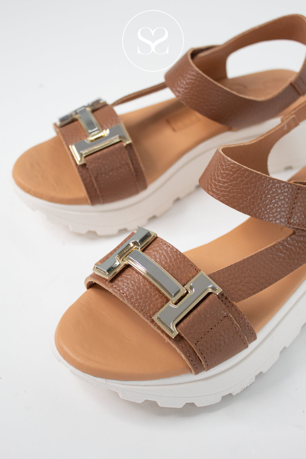 Oh My Sandals Tan Walking Sandals 5953