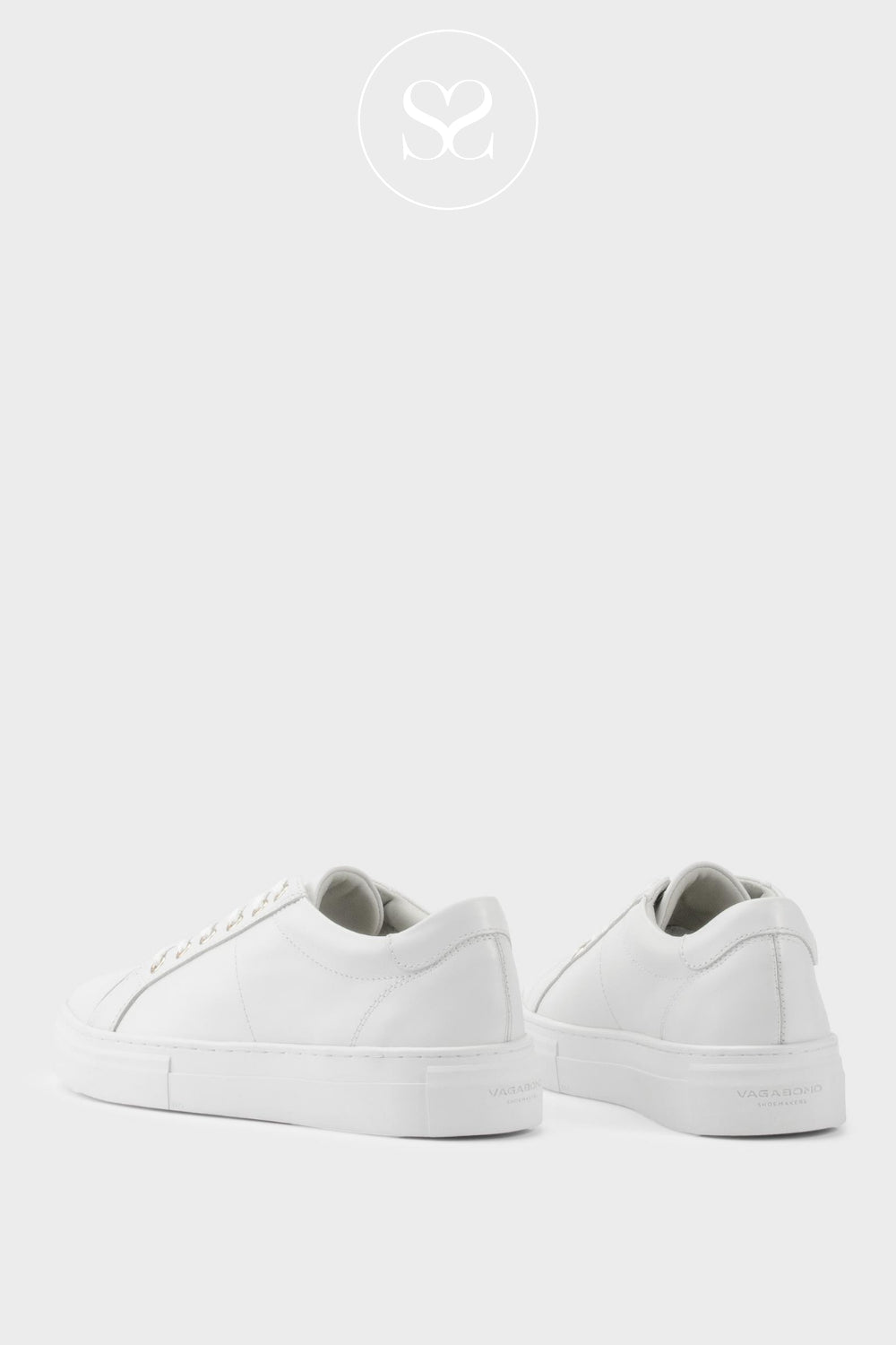 Vagabond White Trainer With Padded Collar