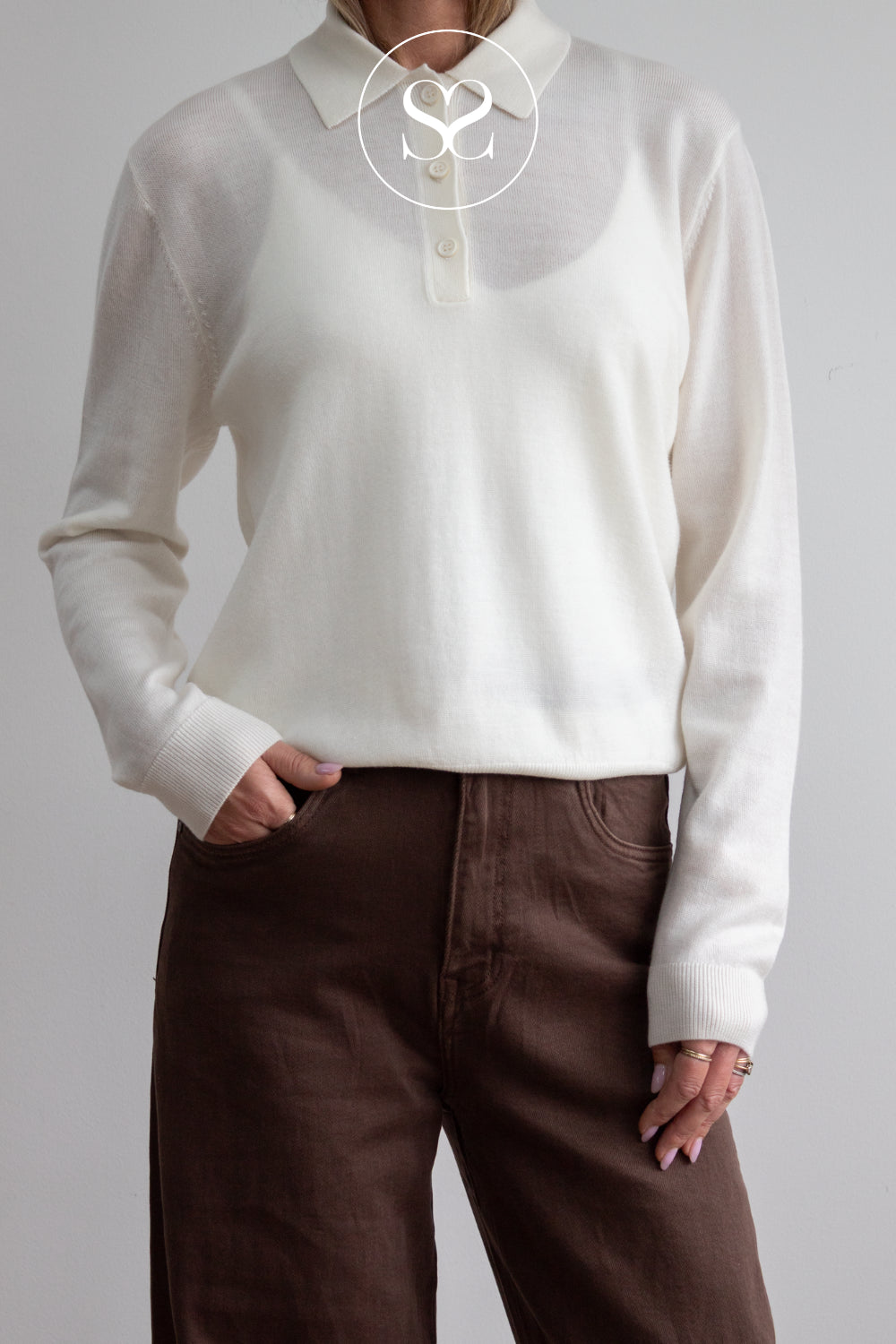 Brown Full Length Jeans — Lorena