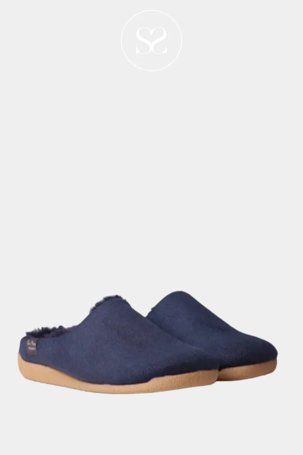 TONI PONS NAVY SLIDER STYLE SLIPPER-MOSUL BD