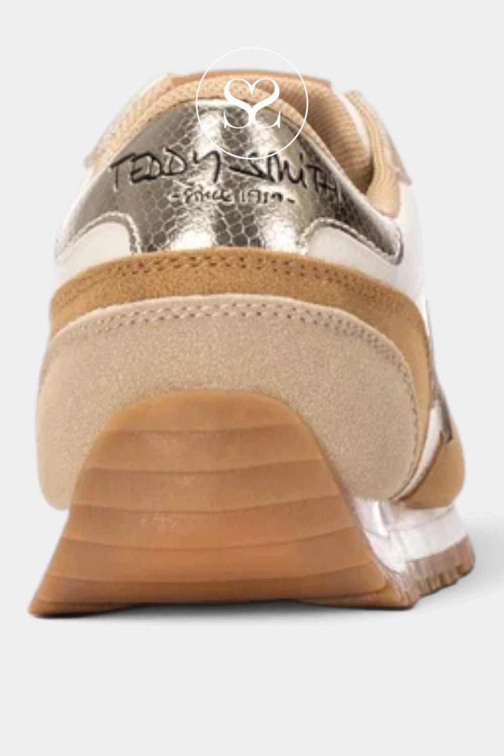 Teddy Smith White & Beige Sporty Trainers - 121131