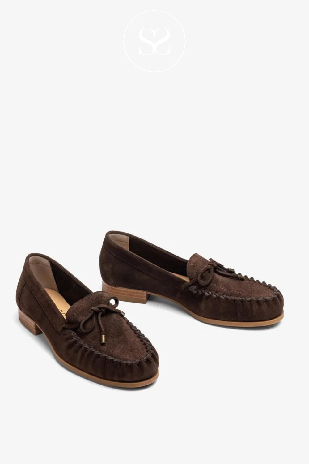 Unisa Chocolate Brown Suede Moccasin Shoes - DALMA