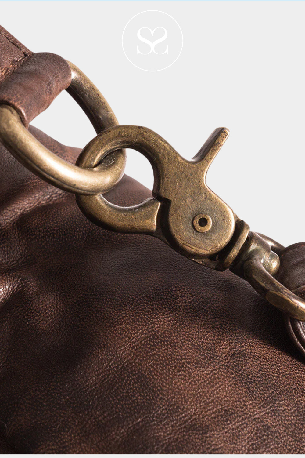 Depeche Chocolate Brown Leather Crossbody Bum bag 15814