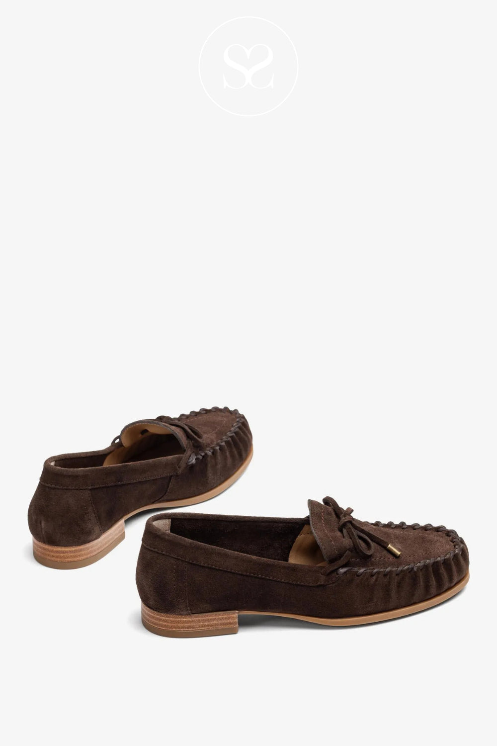 Unisa Chocolate Brown Suede Moccasin Shoes - DALMA