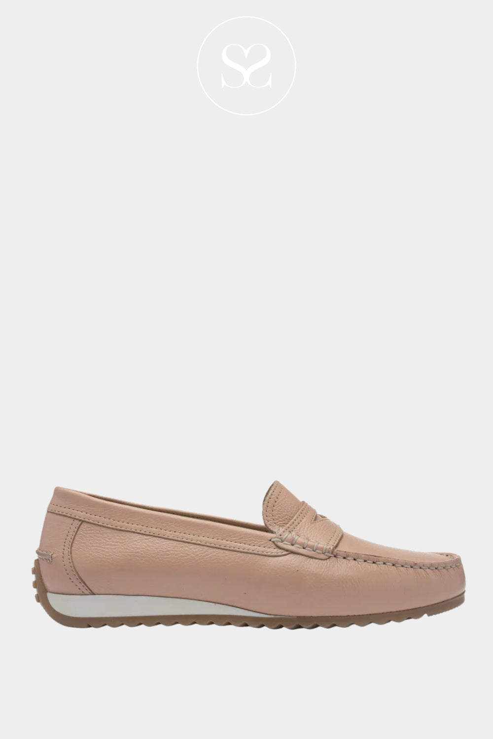ARA Pink Low Wedge Loafer 12-27702