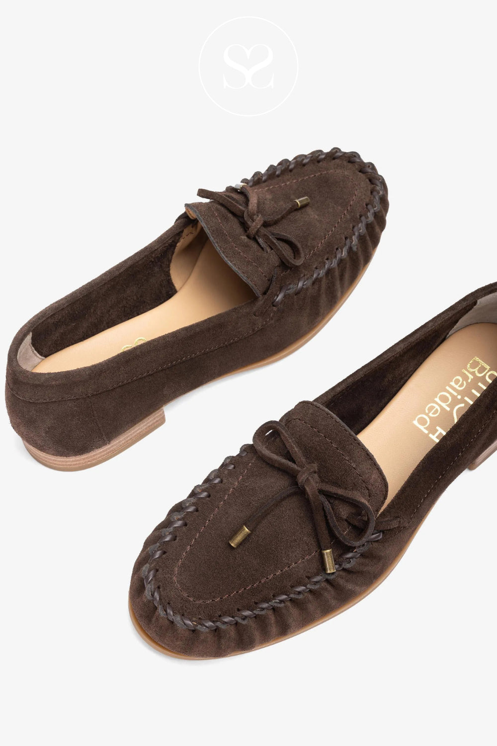 Unisa Chocolate Brown Suede Moccasin Shoes - DALMA