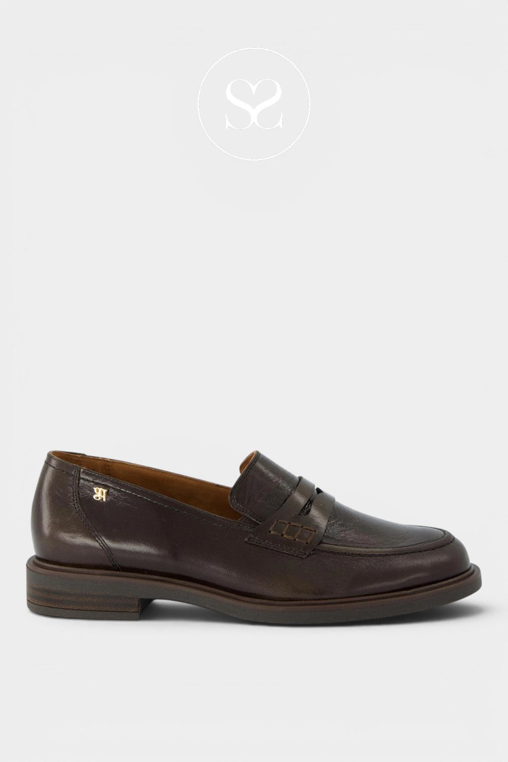 Paul green chocolate brown penny loafers