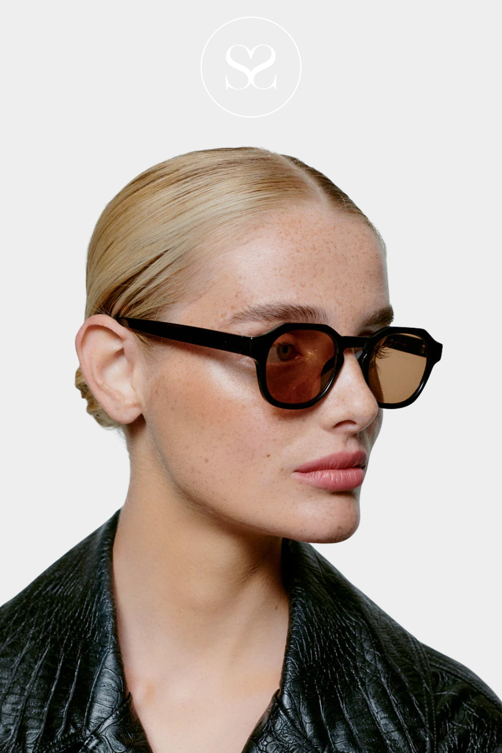 A.KJAERBEDE Black Sunglasses -Zan
