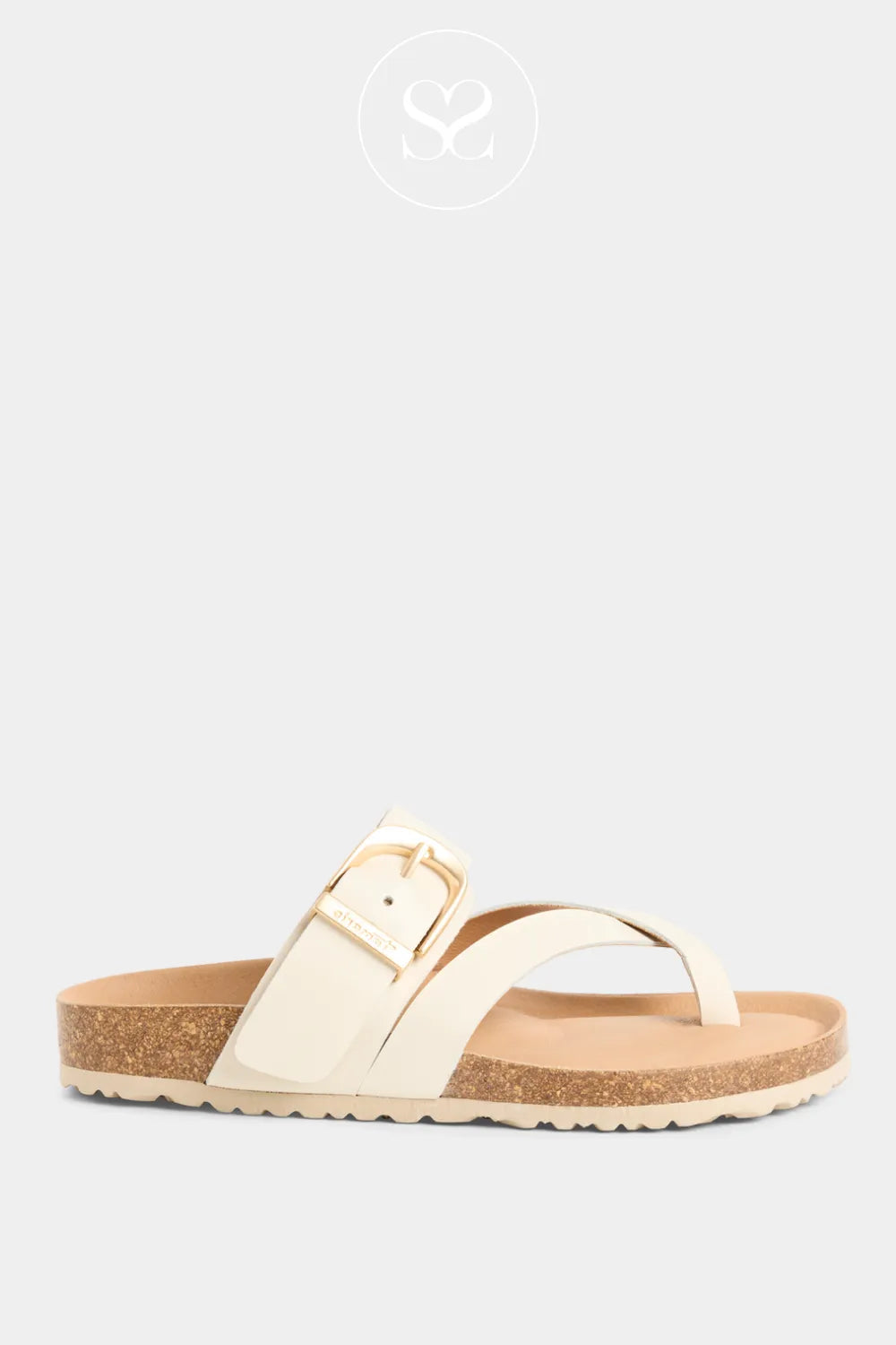Tamaris Off-White Slider Sandals 1-27509-46