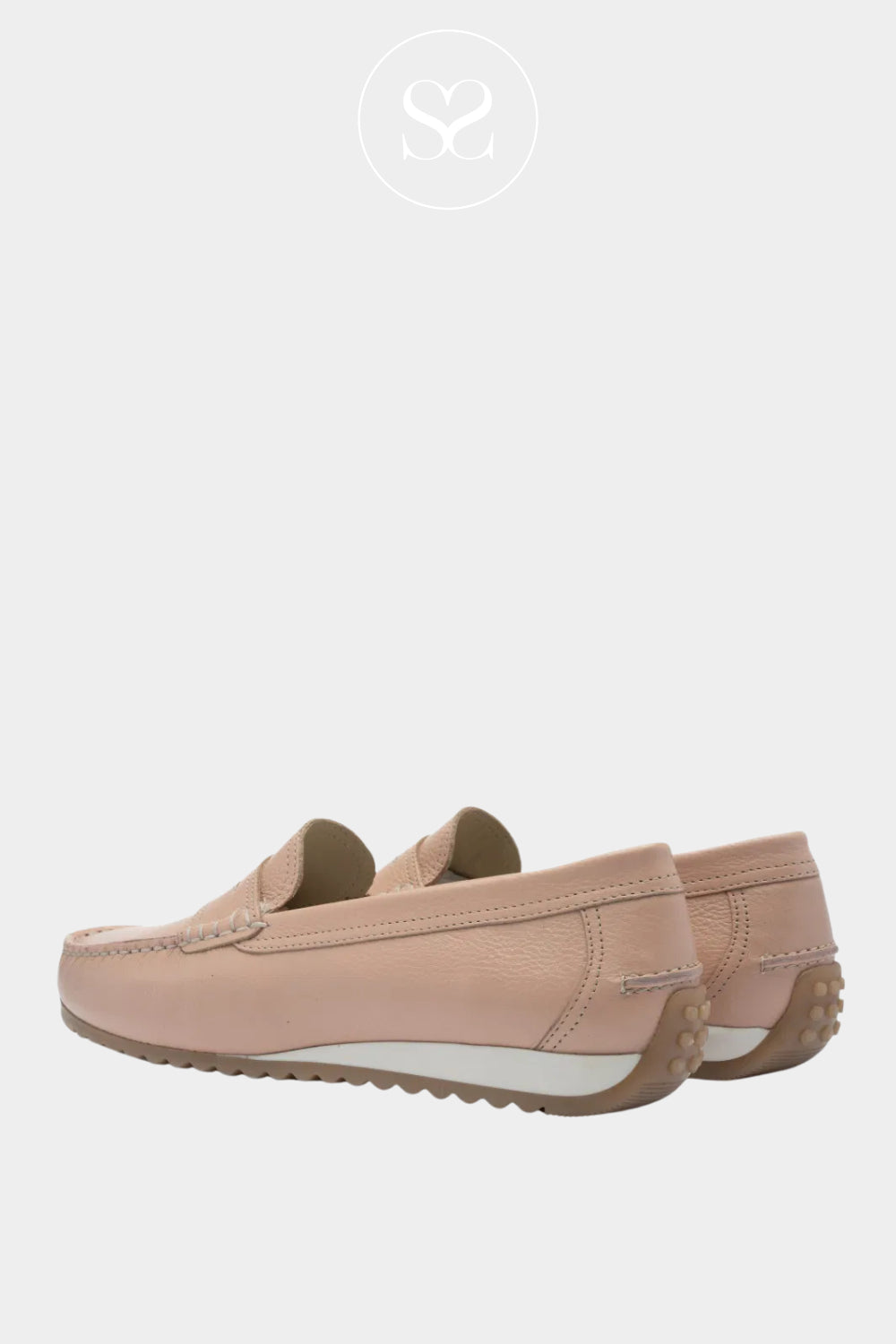 ARA Pink Slip-on Loafer With 1.2cm Wedge.