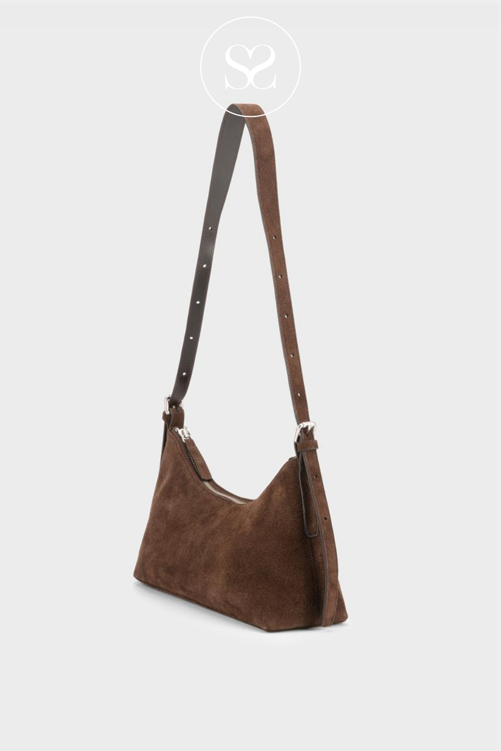Vagabond Brown (Coffee) Suede Shoulder Bag Bari Mini BR01-040-25 Ireland
