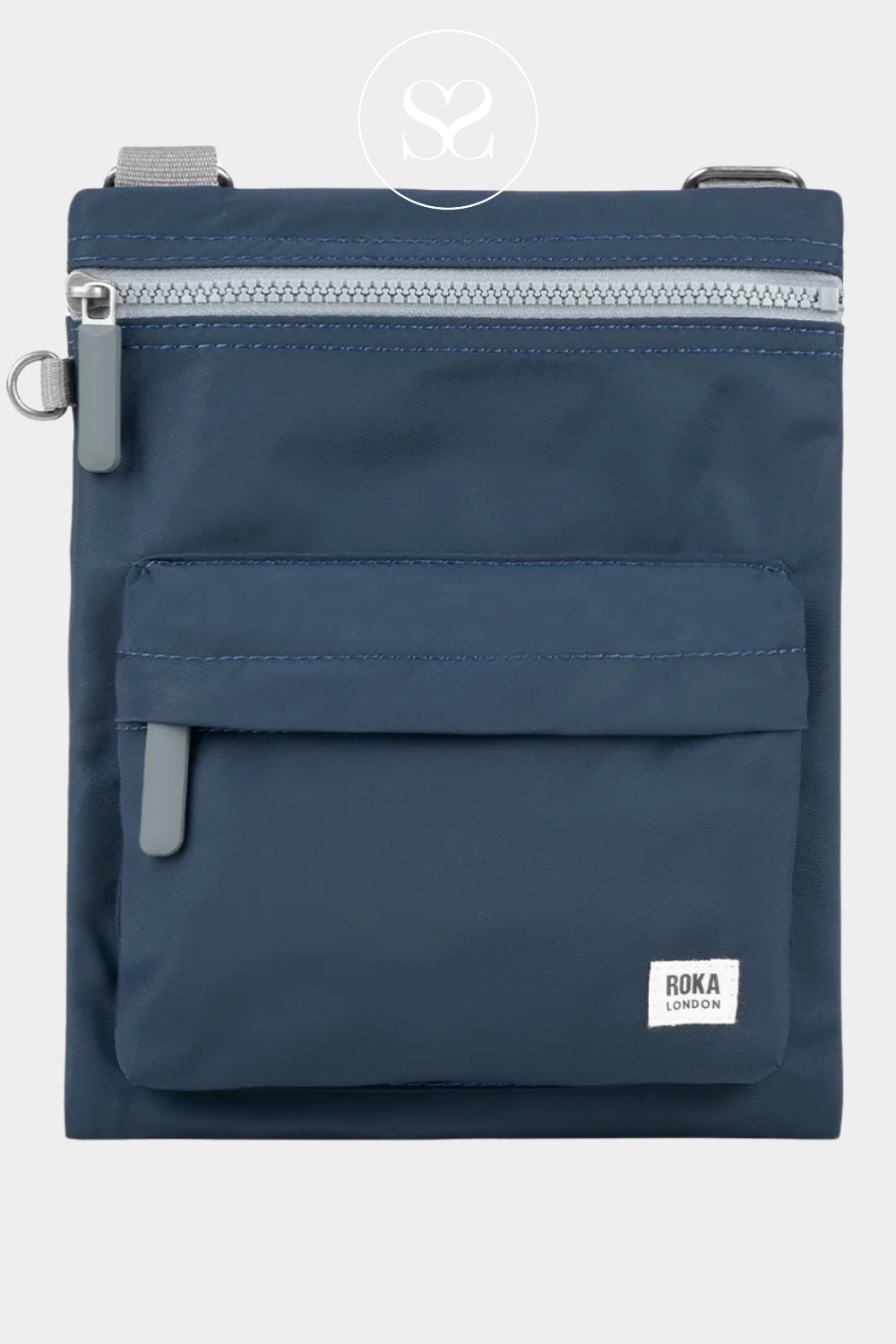 Roka Navy (Midnight) Waterproof Crossbody Messenger Bag - Chelsea B