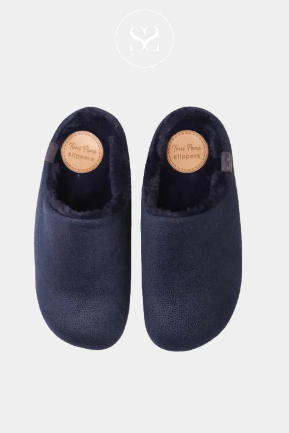 TONI PONS NAVY SLIDER STYLE SLIPPER-MOSUL BD