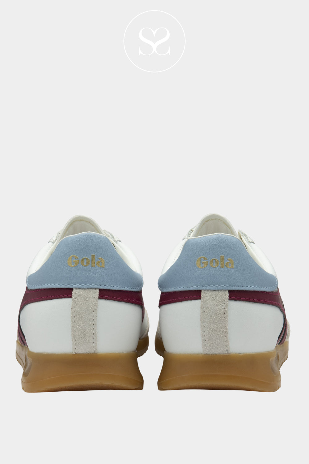 Gola Retro White/Berry Trainer For Women - Torpedo