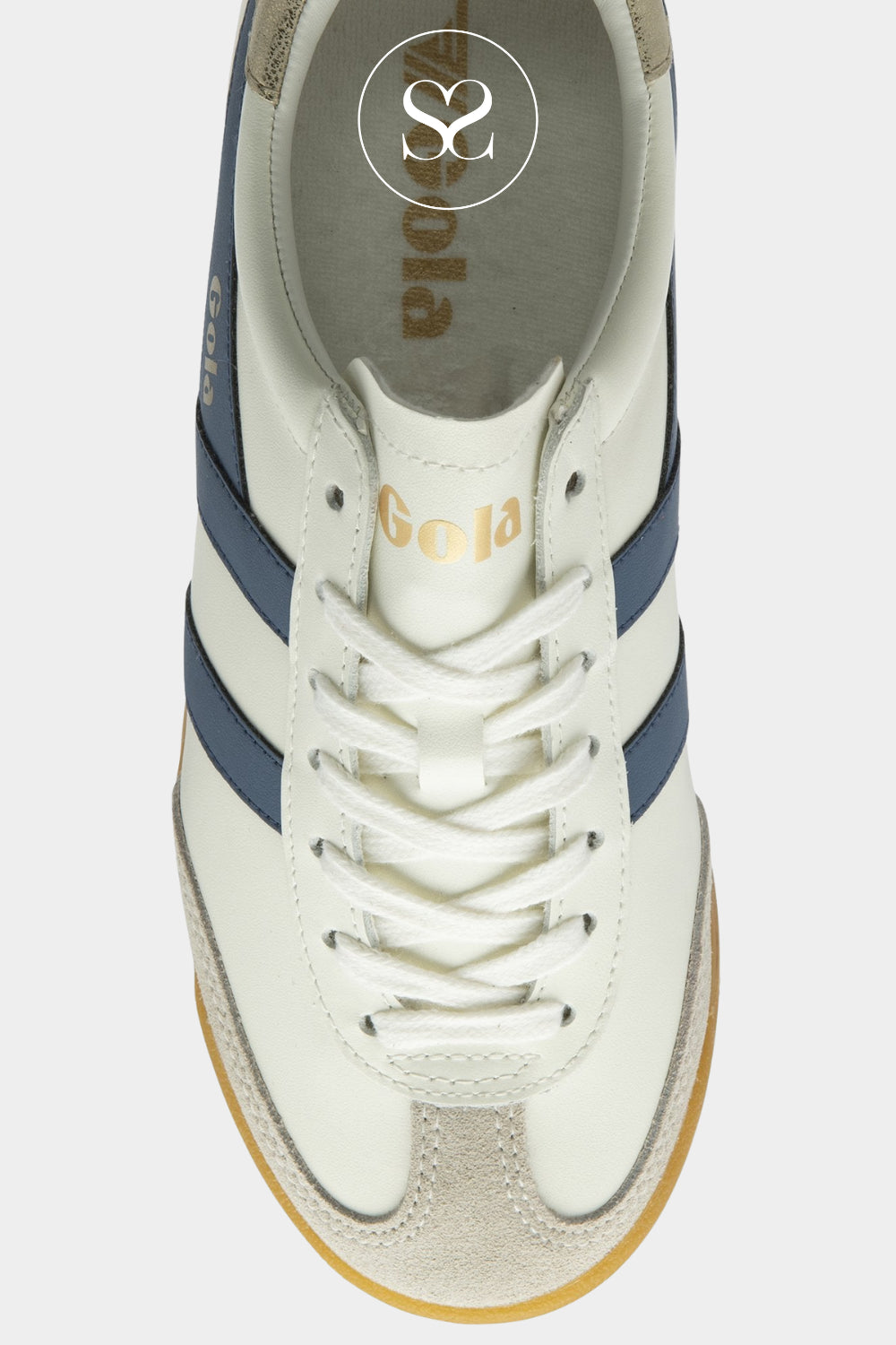 Gola Retro White/Blue Trainer For Women - Torpedo