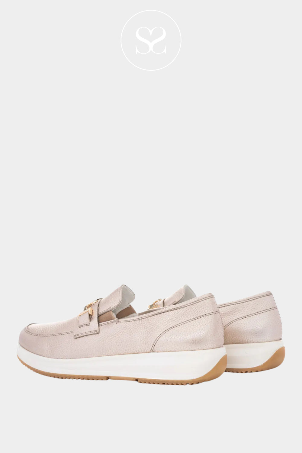 ARA Bronze Low Wedge Loafer 12-25528