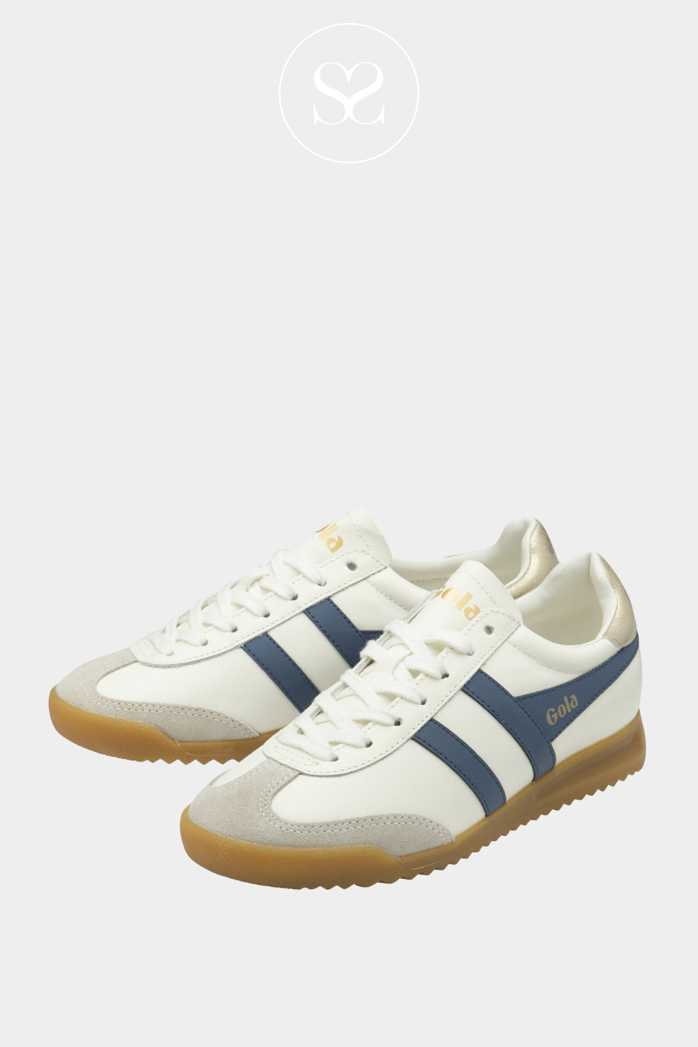 Gola Retro White/Blue Trainer For Women - Torpedo