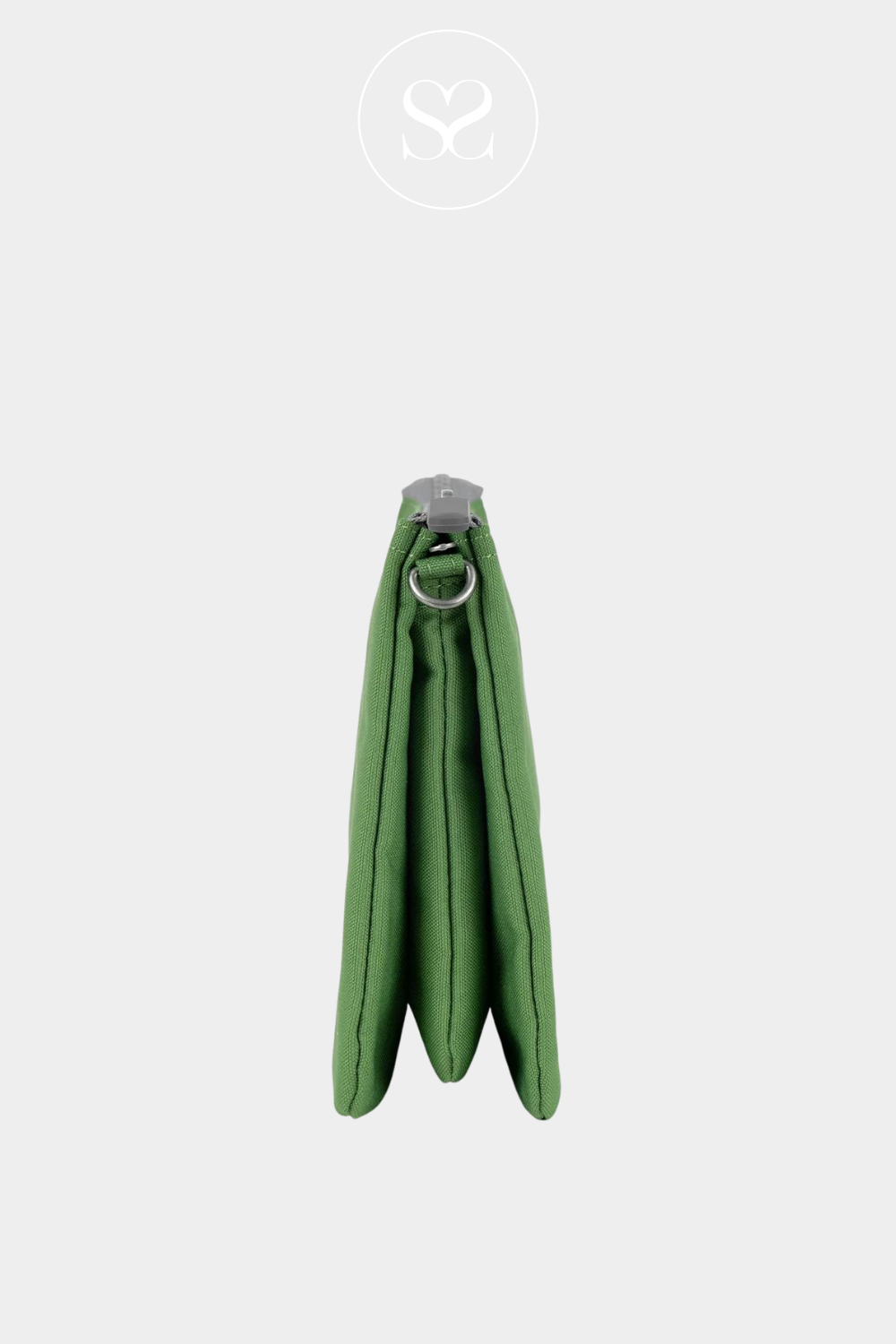 ROKA CARNABY GREEN WATERPROOF CROSSBODY SMALL COMPACT BAG WITH ZIPPED POCKET
